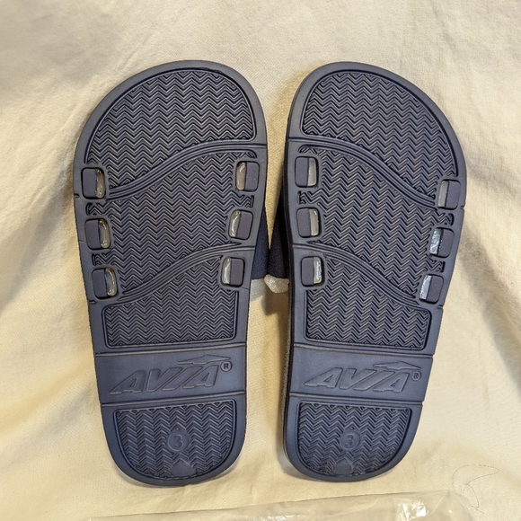Avia Kids Primary Sandals Slides Rubber with Logo Navy - Picture 8 of 8